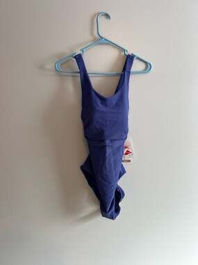 CALIA Blueberry Rib High Support One Piece Swimsuit